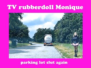 Rubberdoll Monique - As a whore in public (outdoor, hooker)