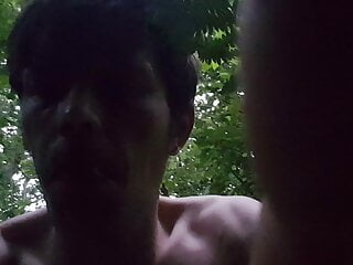 Naked outside 