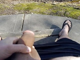 jerking in the park