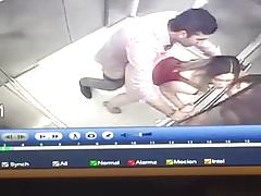 couple caught fucking in the elevator