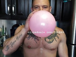 Balloon Fetish - Sergeant Miles Blowing Balloons Video1