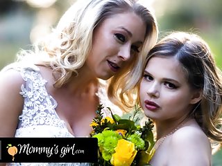 MOMMY&#039;S GIRL - Bridesmaid Katie Morgan Bangs Hard Her Stepdaughter Coco Lovelock Before Her Wedding