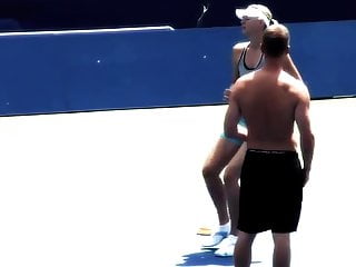 Maria Sharapova - hot training session