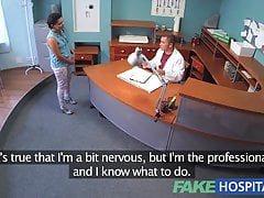 FakeHospital Patient overhears doctor fucking nurse sex