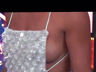 Spanish celebrity Cristina Pedroche shows tits in sexy dress