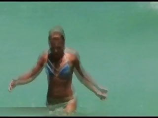 Kelly Ripa in a Blue Bikini