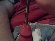Cumshot with Sound in Dick