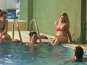 Relaxing mature women in a spa