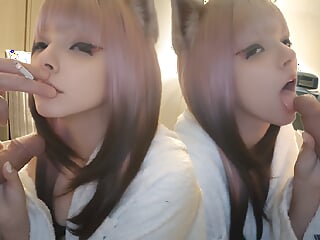 BJ smoking by Cute Anime Girl (ask me for full vid)