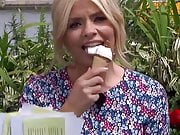 HOLLY WILLOUGHBY LICKING ICE CREAM SLO MO 