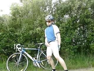 me with bicycle