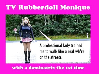 Rubberdoll Monique - Gumminuttentraining Mit Domina