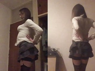 Stripping In My School Girl Uniform, How'd I Do On May Test?