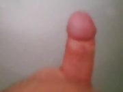 Playing with my cock in bath 