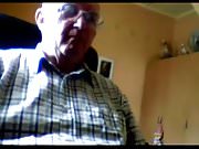 gandpa stroke on webcam