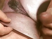 Tribute for pascal844 - cumshot on her hairy cunt