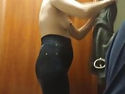 Married whore changing clothes
