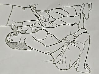 Sketch Drawing Shadi Ke Din Saas Maa Ki Chudayi