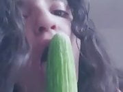 nadi suck a cucumber