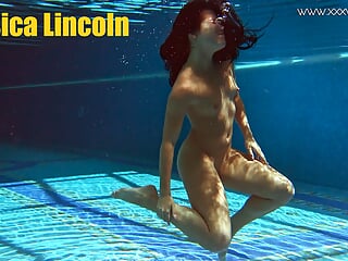 18 Year Old, Public Swimming Pool, Under Water Show, Naked Underwater