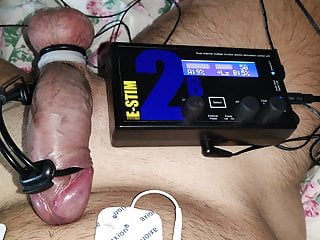 Electro estim 2b penis contractions...