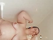 BBW Beth Plays With Her Big Tits and Pussy in the Shower