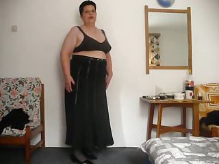 Mature Black, SSBBW, On Black, BBW in Stockings