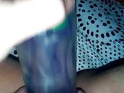 Pussy fucked with big dildo