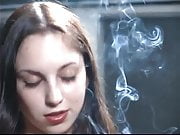 Latalya Duel smoking showing Her Sexy white tipped Nails