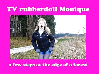 Rubberdoll Monique - Presenting Herself Outdoors