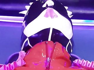 Licky velvet s rubberslave...