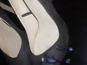 cum black heels suede 
