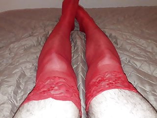 Cum Session With My Red Stockings Cum Session With My Red Stockings