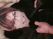 Playing with Kate Silverton in fur