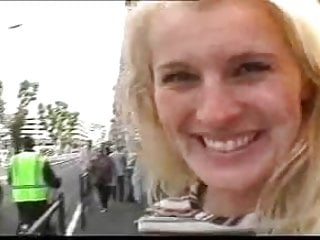 Blond, Public Facial, Blonde, Walking