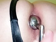 Cock ring and anal ball fuck, prostate massage