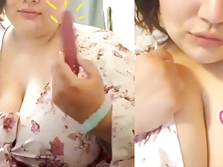 amateur bbw forgets to charge vibrator 