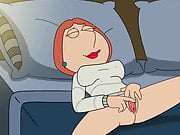 Lois Griffin playing the clitar.