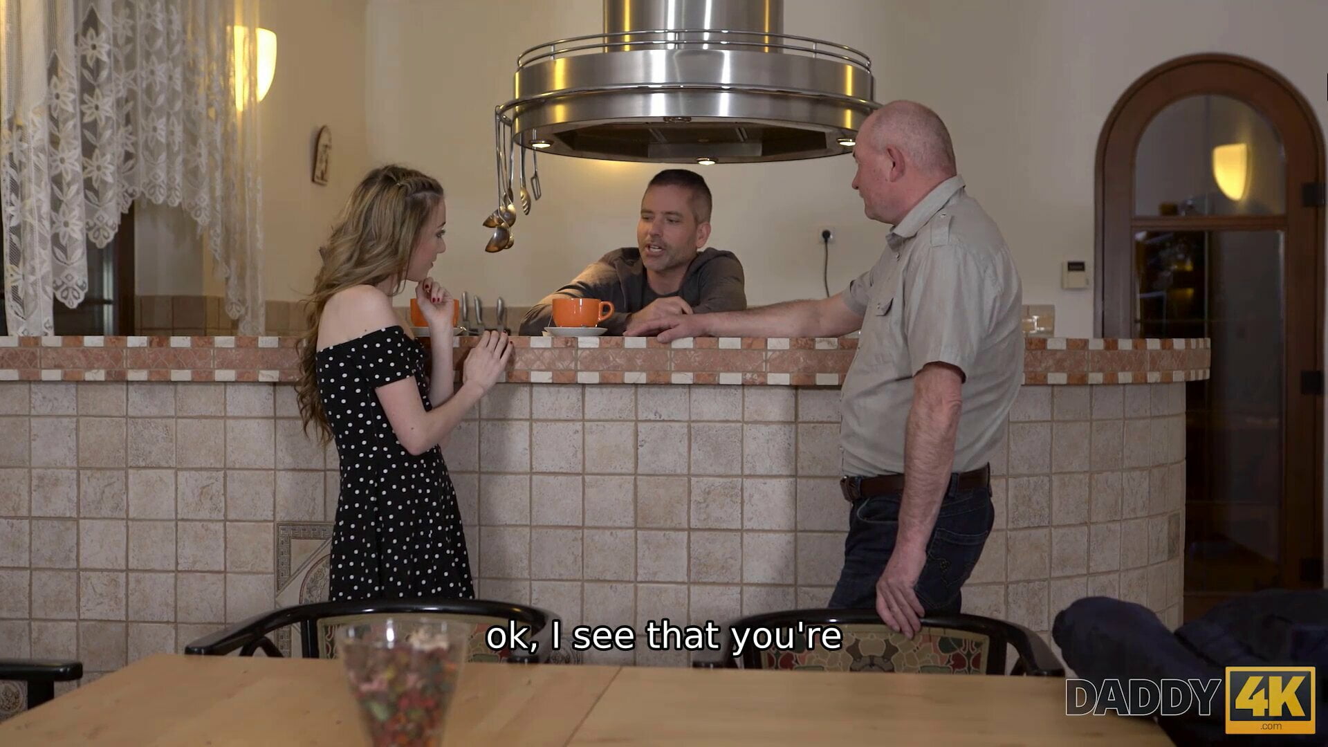 DADDY4K. Petite minx creampied after affair with boyfriends Russian dad