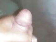 Playing with my dick after work thinking about wet pussy