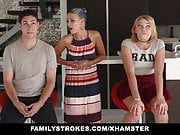 FamilyStrokes - Scavenger Hunt with sis turns sexual