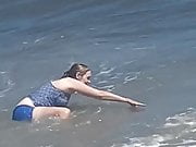 Pasty Milf All Wet At The Beach