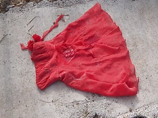 Piss on red 4 dress...