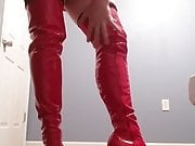 Red Thigh Boots 