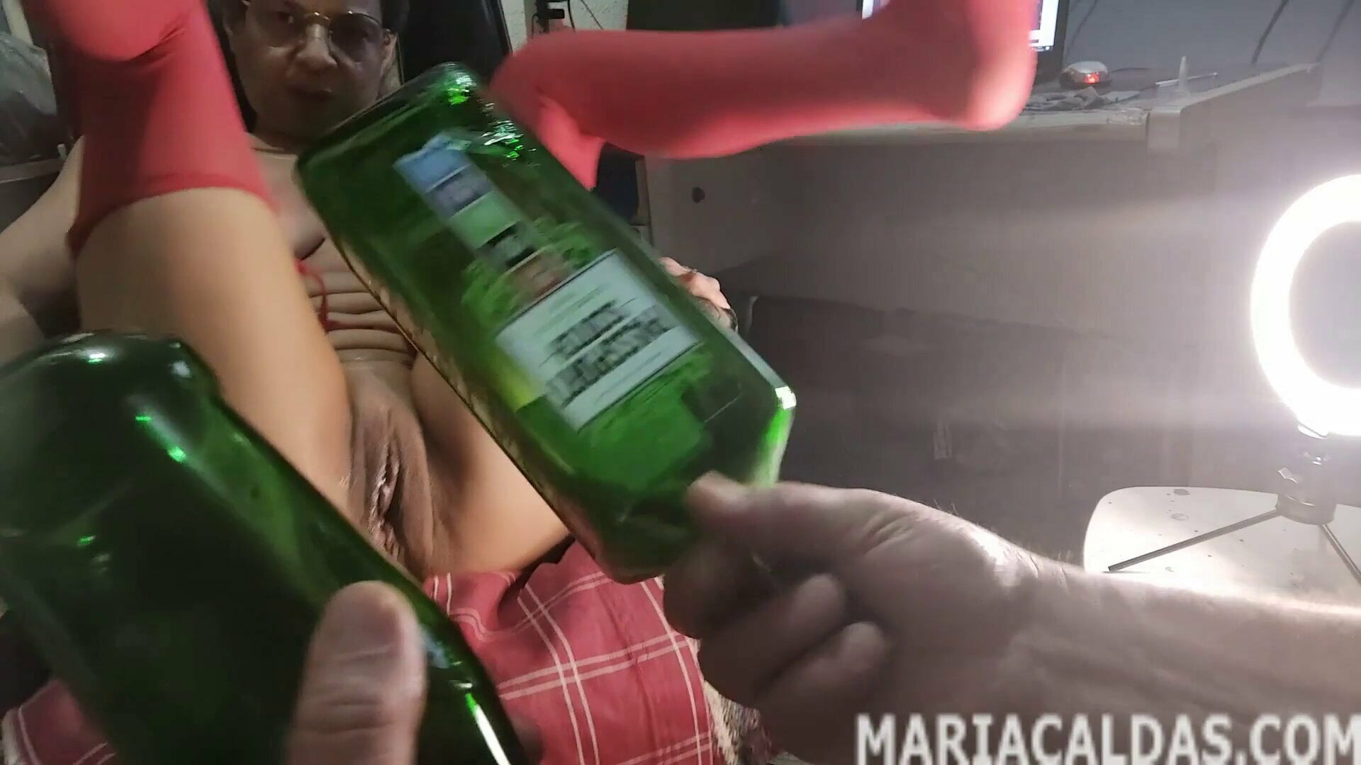 Maria Caldas’ square whiskey bottle