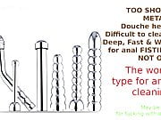 Cleaning DOUCHE HEADS for FISTING. Overview by Spermaff