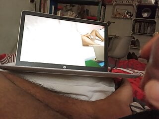  video: mature man masturbates to video of his 25 year old girlfriend