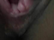 My fat pussy close up waiting for cum