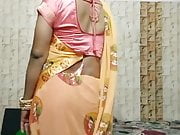 Purvi crossdresser in saree