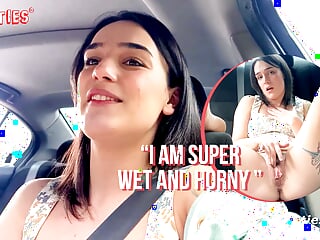 Ersties - Harper Is Very Horny &amp; Finds a Place To Masturbate In Her Car